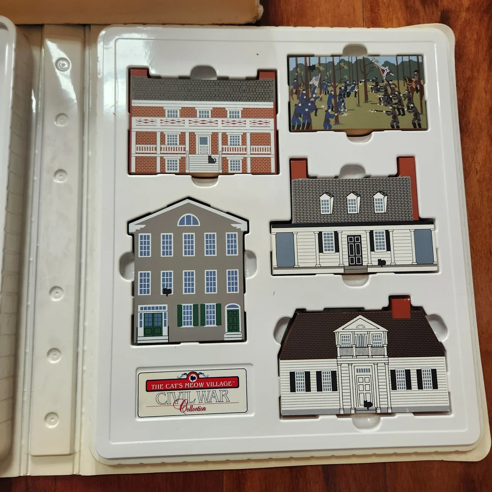 Cat's Meow Village Civil War Collection Complete Set